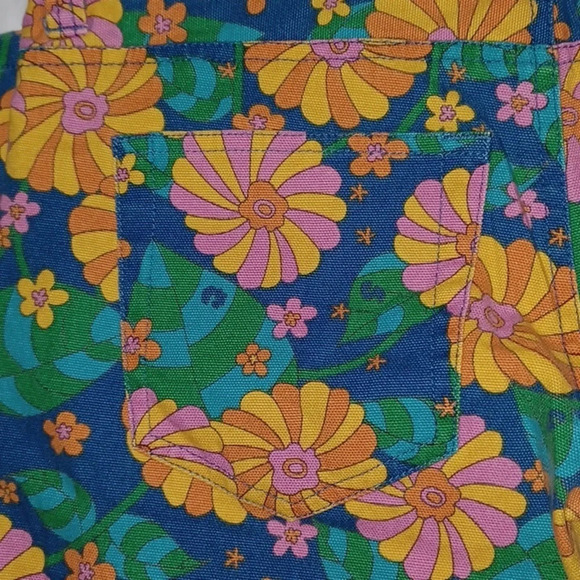 Rodeo Crowns Vintage 1960's Psychedelic floral pants - Picture 7 of 9